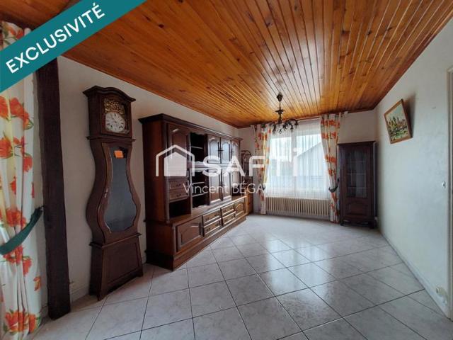 Pavillon 3 chambres, sous sol + garage de 40m²