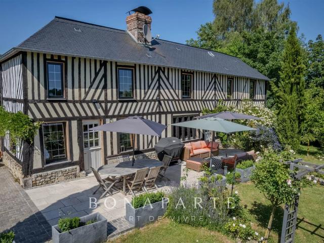 Pays D'auge Propriété Normande De Charme Avec Dépendance 230m² Les Authieux sur Calonne