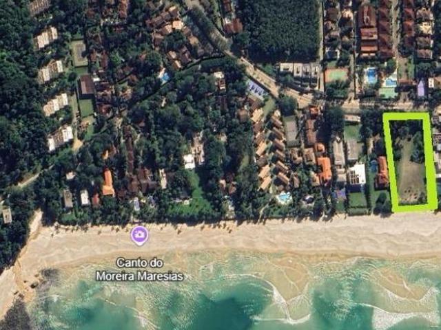 PÉ NA AREIA EM MARESIAS GENEROSO TERRENO A VENDA COM 6750M² COM ESCRITURA DEFINITIVA