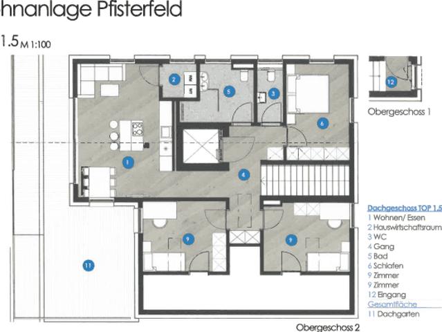 Penthousewohnung Top 1.5 in Fügen WA Pfisterfeld