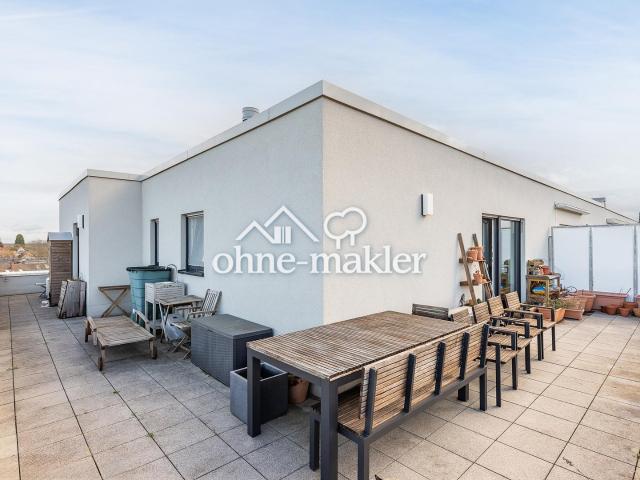Neubau Penthouse XXL Dachterrasse, EBK, Aufzug, Erneuerbare Energie