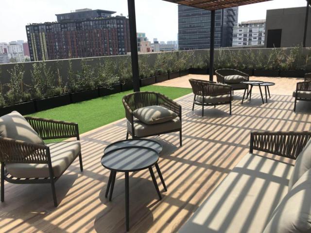Penthouse con roof top y gimnasio