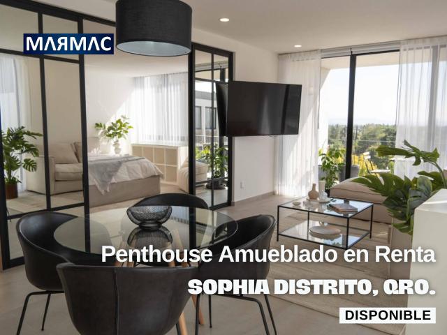 Penthouse Amueblado en Renta | Fraccionamiento Sophia Distrito | Querétaro, Qro
