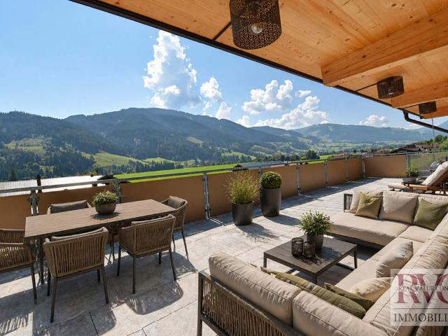 Penthouse Alpines Ambiente mit Panoramaaussicht