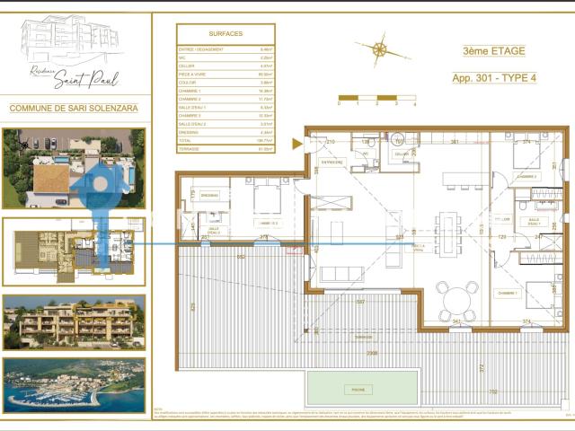 Penthouse avec piscine et vue mer à Solenzra