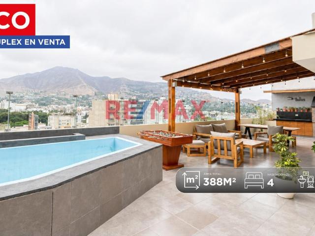Penthouse Dúplex En Venta En Surco Con Terraza, Jacuzzi Y 4 Cocheras