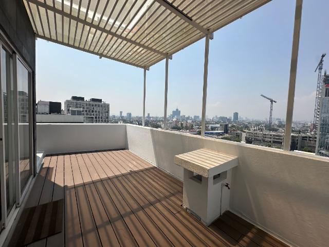 Penthouse en Renta en Condesa | Roof Garden Privado | Vista Panorámica