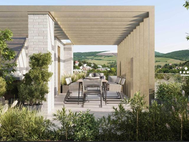 Elegantes Penthouse mit Dachterrasse und Blick ins Grüne