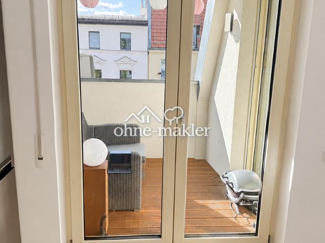 Penthouse Feeling mit Dachterrasse, Aufzug & Klima – provisionsfrei von privat