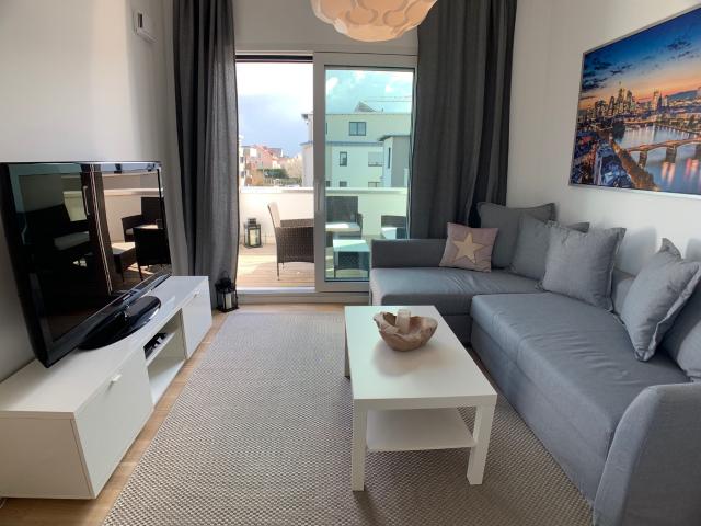 Penthouse Flat with Rooftop Terrace near Goldstein Park in Bad Nauheim