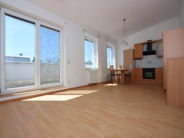 PENTHOUSE, hell, 2 Zimmer + 2 Terrassen u. Autoabstellplatz, S BAHN, ca. 34 Minuten zum Praterstern. hohe Räume bis 3,40m!