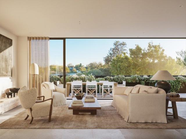 Penthouse Level Residence with Garden Views