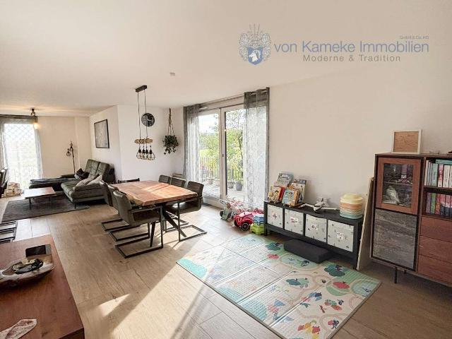 Penthouse mit Blick auf Mühlweiher: Inkl. EBK & 2 TG Stellplätzen