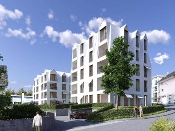 Penthouse mit ca. 146 m² und sehr großer, exklusiv nutzbarer Dachterrasse mit ca. 110 m² im 6.Geschoss