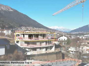 Penthouse mit Panorama Blick ins Stubaital und herrlicher Dachterrasse