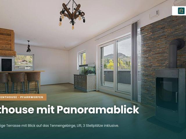 PENTHOUSE MIT UNVERBAUBAREM PANORAMA BLICK UND DREISEITIGER TERRASSE