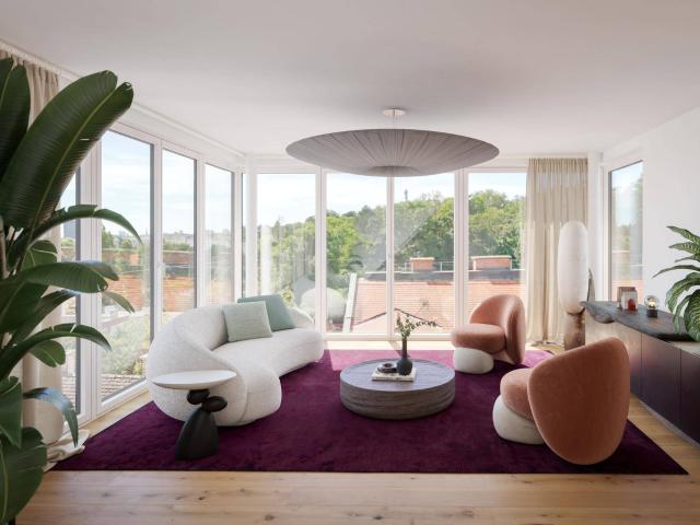Penthouse mit 120 m² und zwei Freiflächen in Döbling | Top 34