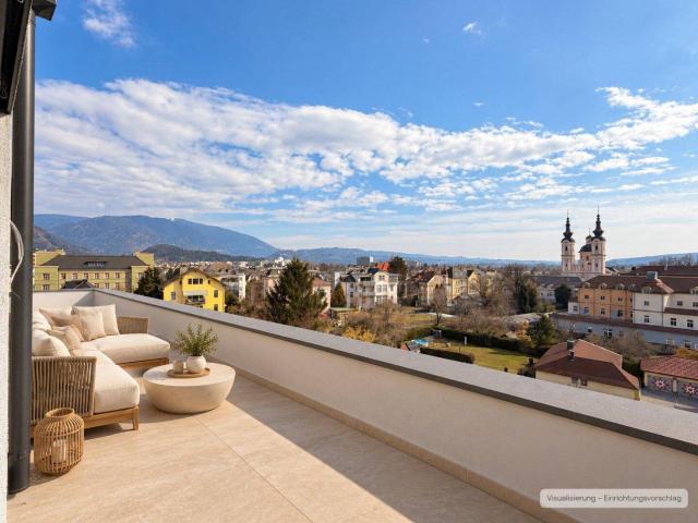 Penthouse „Mittagskogel“ – Ihr Morgen beginnt auf 65 m² Süd Ost Terrasse
