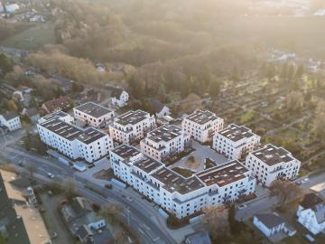 Penthouse Neubau Wohnung: 2 Zimmer, Dachterrasse u. Balkon  84,5m² inkl. anteilige Außenflächen