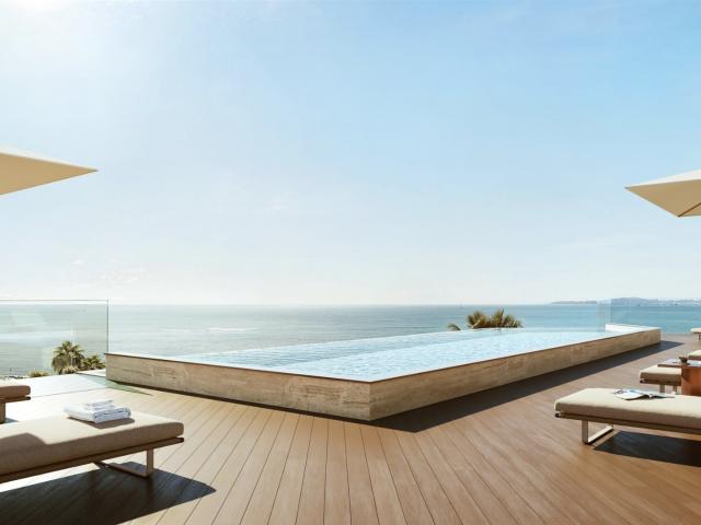 Penthouse neuf d’exception les pieds dans le sable – Piscine. 147m² Villeneuve Loubet