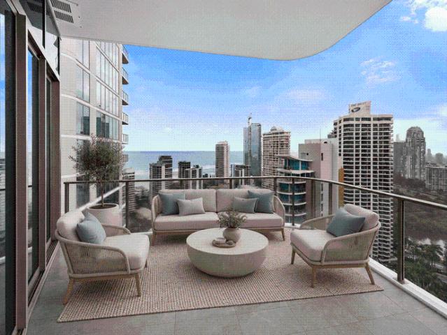 The Crown Jewel of Lagoon Main Beach I Exclusive 24th Floor Penthouse with Dual Balconies, Oceanfront & Broadwater Views