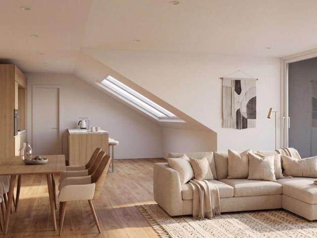 Penthouse Wohnen mit Loggia und besonderem Raumgefühl