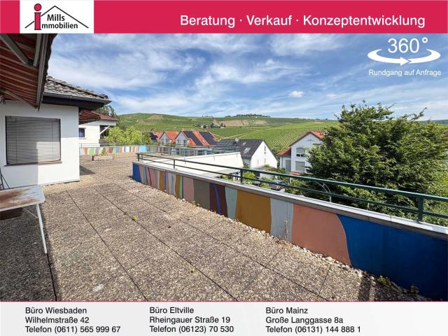 Penthouse Wohnung mit Terrasse und Panoramablick in top Feldrandlange von Eltville