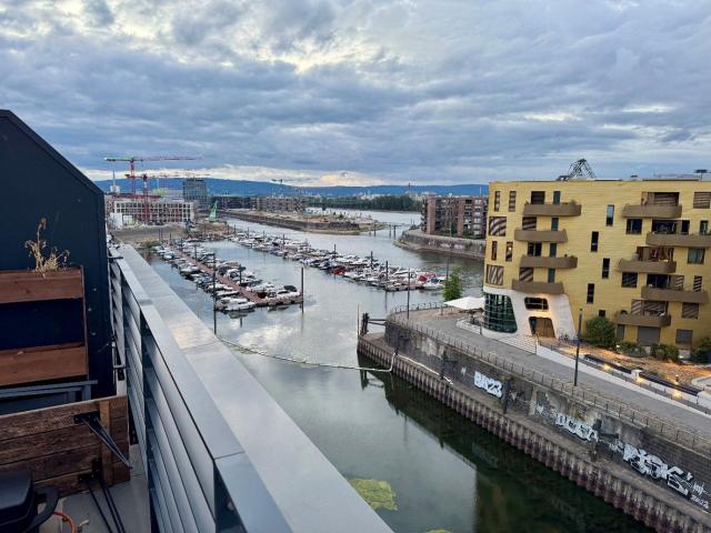 Penthouse with Rhine & Harbour Views in Mainz Zollhafen