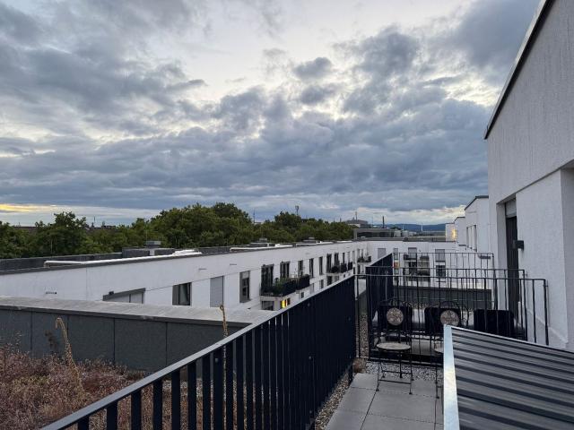 Penthouse with Rhine & Harbour Views in Mainz Zollhafen, Mainz Amsterdam Apartments for Rent
