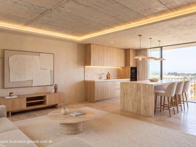Penthouse T1 com Vista Mar e Garagem 77m² Alcantarilha e Pêra