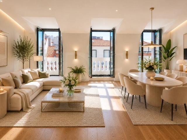 Penthouse T2 com varanda e vista rio em Lisboa 0m² Estrela