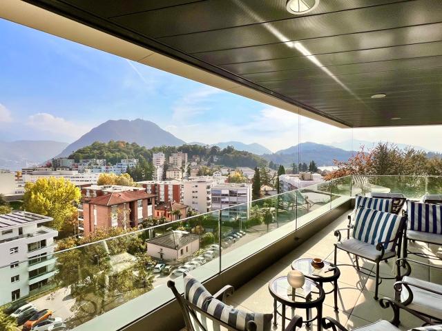 Penthouse zu vermieten Nähe zum Bahnhof Lugano, Schweiz