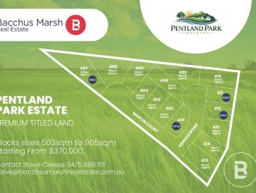PENTLAND PARK ESTATE PREMIUM TITLED LAND NOW AVAILABLE