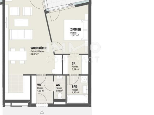 Erstbezug 2 Zi Wohnung mit Balkon & Stellplatz in Ulrichskirchen – 62m² Wohnkomfort!