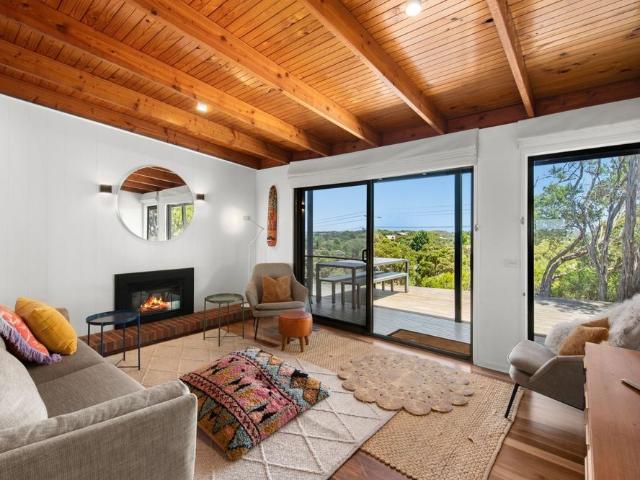 Peaceful, natural, coastal setting surrounded by tree tops