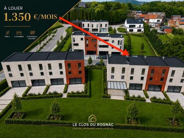 PEB A Maison neuve 3ch à Flémalle, 174m², garage, jardin