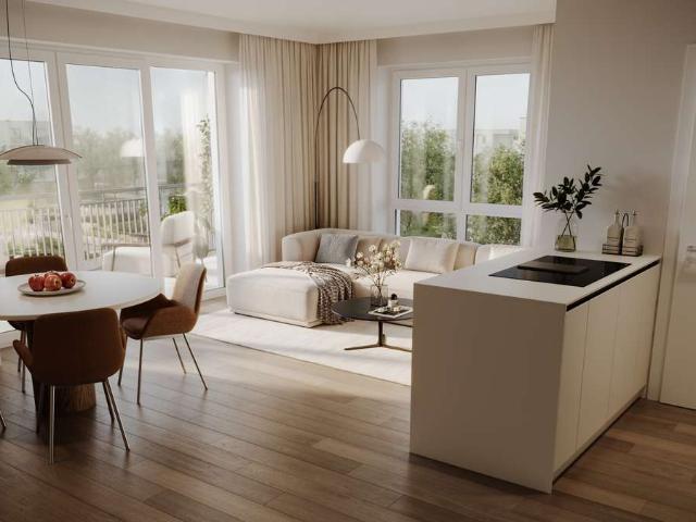 Perfekt aufgeteilt: Helle 2 Zimmer Wohnung mit Gartenanteil