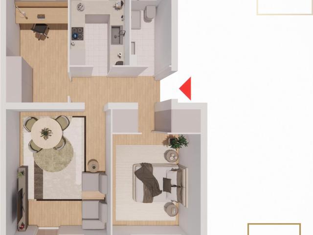 Perfekt für Paare – 3 Zimmer Wohnung mit Balkon in ruhiger Lage