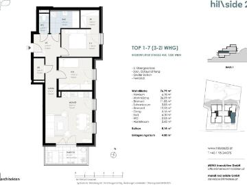 Perfekt geschnittene 3 Zimmer Wohnung mit Balkon zu verkaufen!