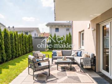 Wunderschöne Familienwohnung! NB Erstbezug S/W, ruhig, sonnig mit traumhaftem Garten