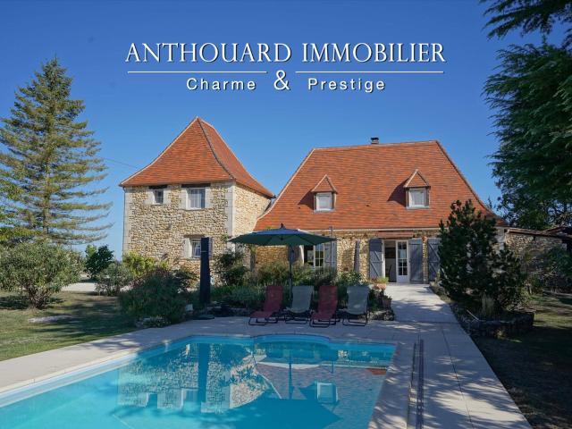 Périgourdine, jardin et piscine 157m² Lalinde
