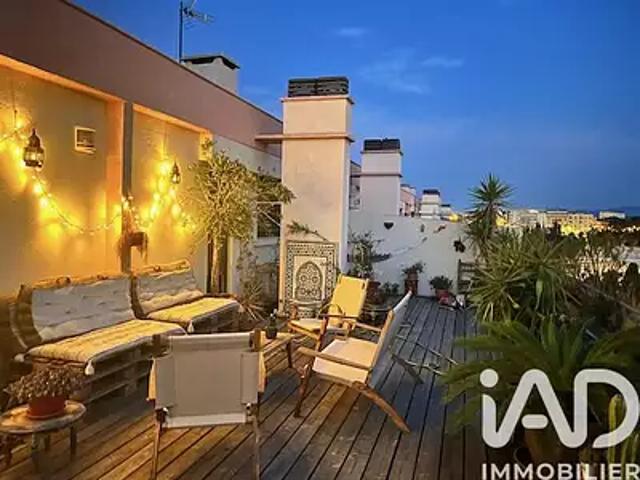 Perpignan 66000 Achat / Vente appartement 2 pièces t2 au dernier étage parking