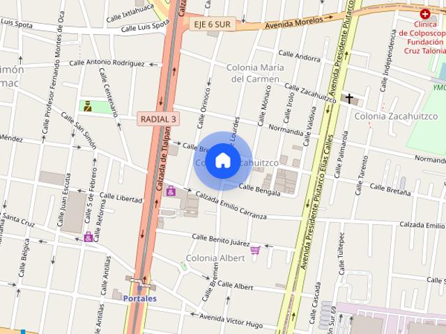PH amueblado en Renta a dos cuadras de Calzada de Tlalpan