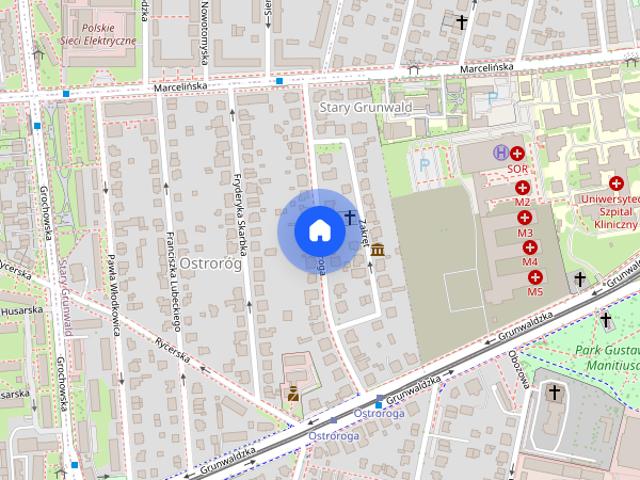 Piętro willi 160 m2, 3 duże pokoje, osobna kuchnia z jadalnia, ogród