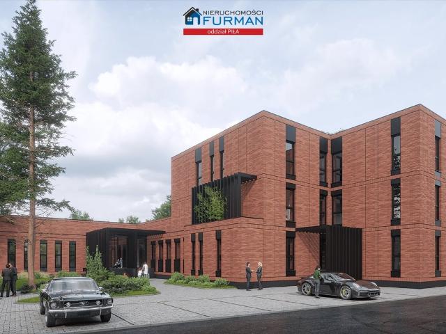 Nowoczesny lokal 212 m2 w centrum Piły z ceglaną elewacją