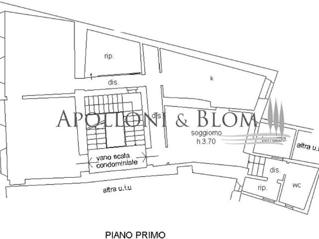 Piano nobile in stile liberty affrescato – Poggibonsi, Siena 176m² Poggibonsi