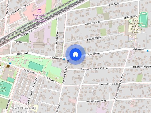 Piastów, ul. Dworcowa, 3 pokoje, 77 m², blisko PKP