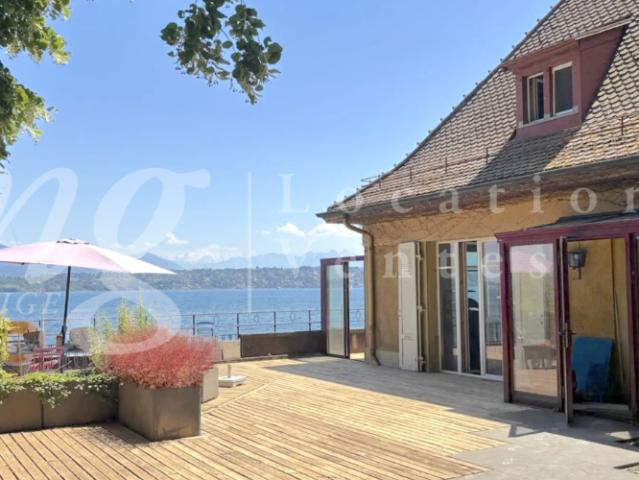 PIED DANS L'EAU ! TRES BELLE MAISON RENOVEE AVEC LARGE TERRASSE VUE LAC, PONTON ET PLACE BATEAU