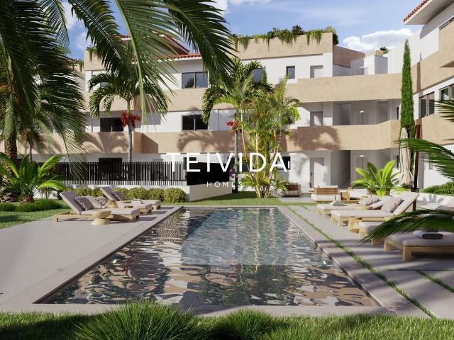 Piso de 1 dormitorio con terraza, piscina y garaje en entorn. 55m² San Miguel
