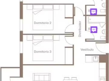 Piso de 1 habitación en Avenida Octavio Paz